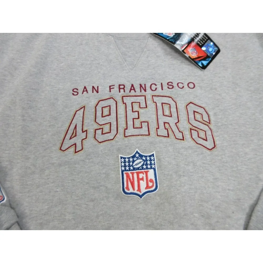 VINTAGE San‎ Francisco 49ers Sweater Mens XL Gray NFL Football Champion Pro Line